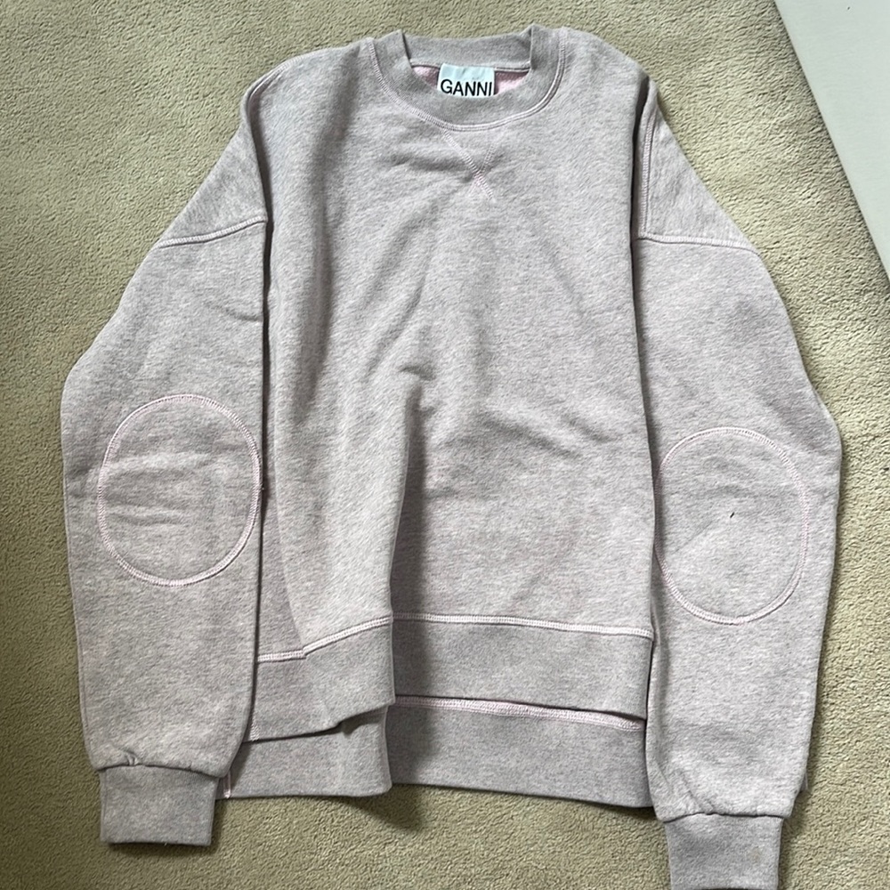 Ganni purple sweatshirt